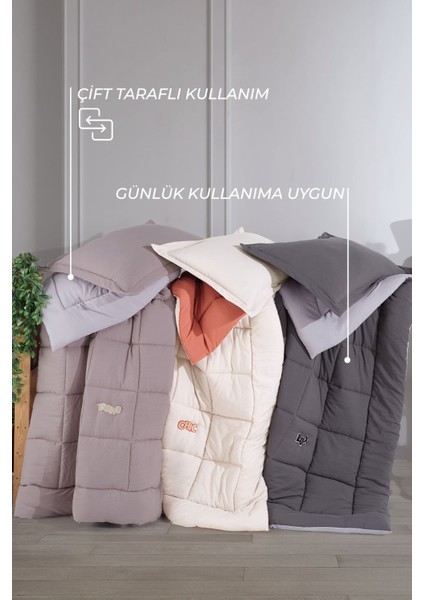 Violet Comfort Uyku Seti Tek Kişilik Ekru
