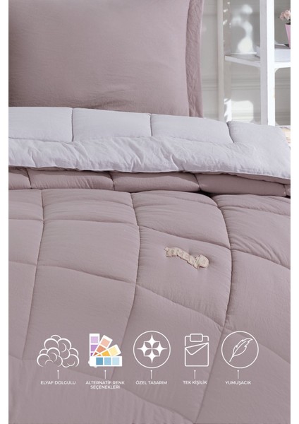 Violet Comfort Uyku Seti Tek Kişilik Gülkurusu