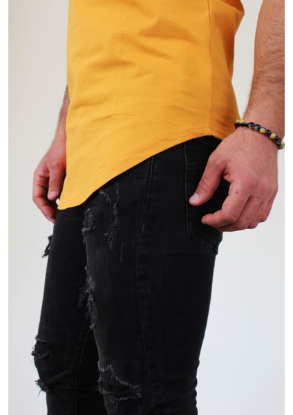 Erkek Long Fit Tişört - Long Tişört - Long Kesim Tişört - Oval Kesim Long Tişört - Uzun Kesim Erkek Tişört - Erkek Longline Tişört fiyatları