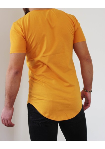 Erkek Long Fit Tişört - Long Tişört - Long Kesim Tişört - Oval Kesim Long Tişört - Uzun Kesim Erkek Tişört - Erkek Longline Tişört modelleri