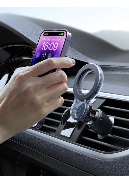 Magsafe Manyetik Mıknatıslı Havalandırma Kilitli 360 Derece Ayarlanabilir Araç Içi Telefon Tutucu indirimleri