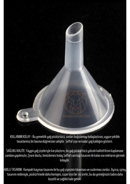 Yağ Püskürtücü Sprey Mini Hunili 220 Ml Cam 721107