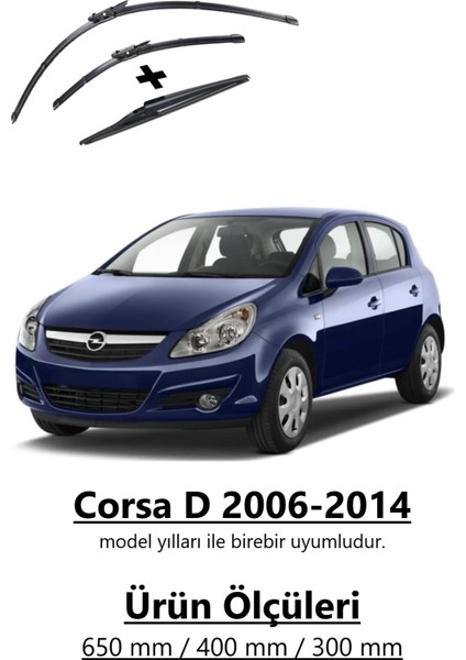 Corsa D 2006-2014 Ön ve Arka Silecek Takımı