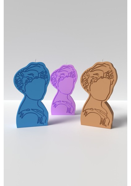 Kadın Portresi Mum Silikon Kalıp - Kadın Resmi Mum Silikon Kalıp, Mum Yapım Malzemeleri 10 x 5.5 cm fiyatları