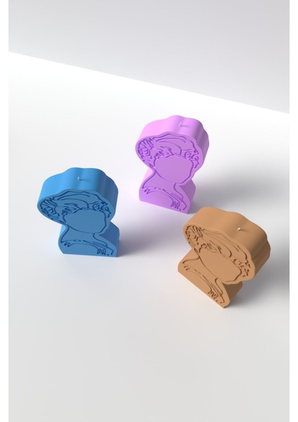 Kadın Portresi Mum Silikon Kalıp - Kadın Resmi Mum Silikon Kalıp, Mum Yapım Malzemeleri 10 x 5.5 cm fırsatları