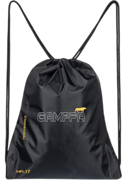 Büzgülü Ipli Fonksiyonel 45X38 Sırt Çantası Sarı Siyah