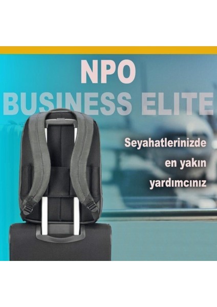 Business Elite Laptop Sırt Çantası - Notebook Sırt Çantası - Macbook Sırt Çantası - Laptop Sırt Çantası 15.6'' - 17''