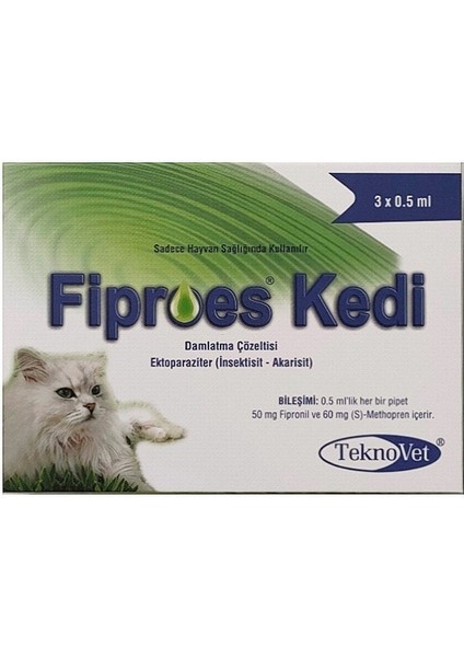 Fiproess Kedi 0.5 ml x 3 Pipet