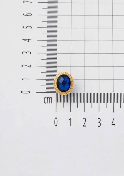 Lacivert Taşlı 14 Ayar Altın Küpe fırsatları