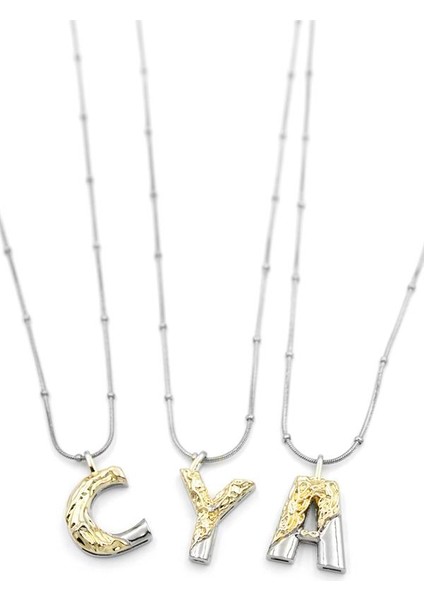 24'lü Harf Kolye - Gümüş