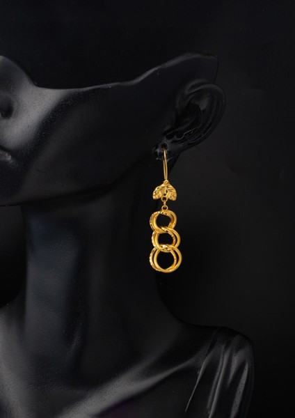 22 Ayar Sallantılı Uzayyolu Altın Küpe fiyatları