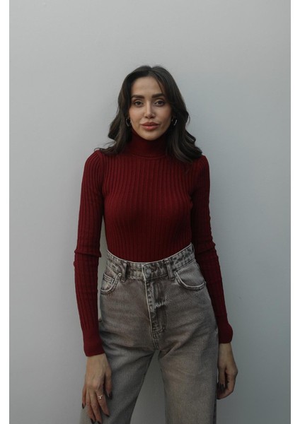 Bordo Graham Fitilli Balıkçı Triko fiyatları