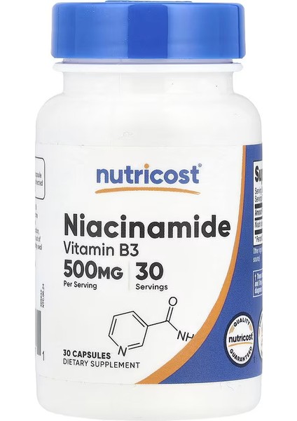 cost Niacinamide 500 Mg 30 Capsules