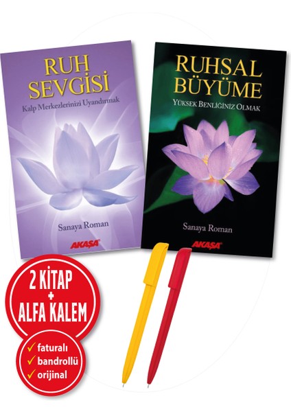 Ruh Sevgisi - Kalp Merkez - Ruhsal Büyüme 2 Kitap – Sanaya Roman - Alfa Kalem
