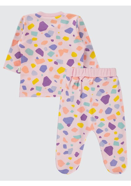 Kız Bebek Pijama Takımı 1-6 Ay Pembe fiyatları