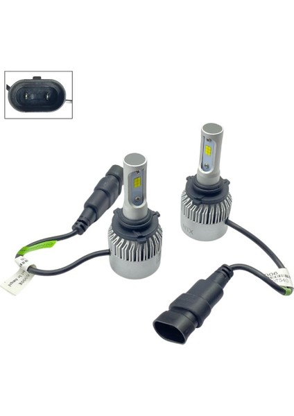 9-32V Hb4 9006 Csp LED Xenon Far Ampul Seti Süper Odak 6500K 8000 Lümen