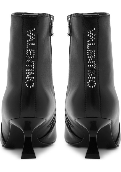 Deri Siyah Kadın Topuklu Bot 91D2520NAP indirimleri