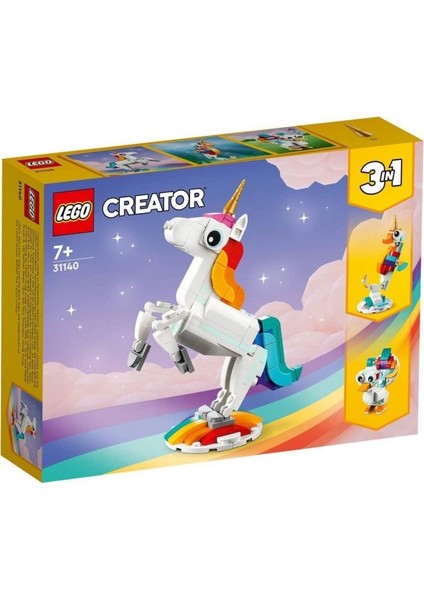 31140 LEGO Creator Creator 3in1 - Sihirli Tek Boynuzlu At 145 Parça +7 Yaş