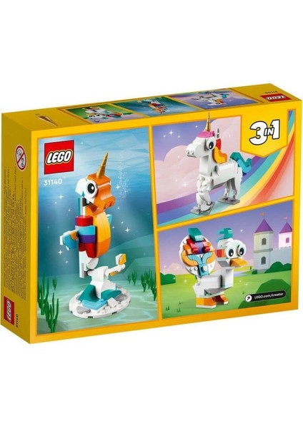 31140 LEGO Creator Creator 3in1 - Sihirli Tek Boynuzlu At 145 Parça +7 Yaş indirimleri