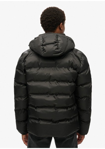 Siyah Erkek Mont M5011902A02A_HOODED Cıty Graphıc Pu fırsatları