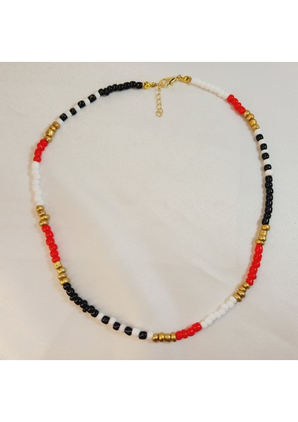 Handmade Bahar Renkleri Altın Rengi Kum Boncuk Rainbow Kolye fiyatları