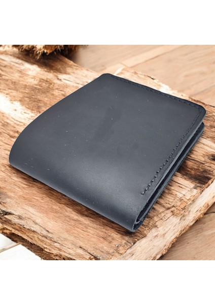Cy Leather Eternal Classic Siyah Hakiki Deri El Yapımı Erkek Cüzdanı fırsatları