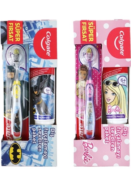 Colgate Çocuk Diş Macunu 6+ Yaş + Diş Fırçası 2'li Set