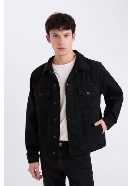 %100 Pamuk Regular Fit Mevsimlik Baharlık Jean Ceket E4990AX25SP