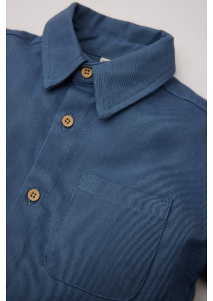 Erkek Bebek Sırt Baskılı Gabardin Uzun Kollu Gömlek B8054A525SP modelleri