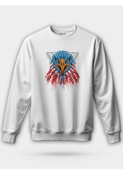 Amerikan Yırtıcı Kartal Unisex Regular Sweatshirt