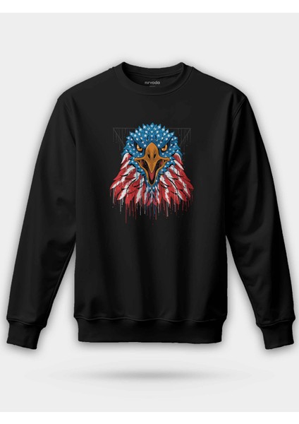 Amerikan Yırtıcı Kartal Unisex Regular Sweatshirt