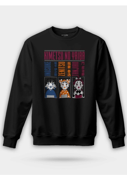 Geisha Inosuke Zenitsu Tanjiro Kimetsu No Yaiba Unisex Regular Sweatshirt