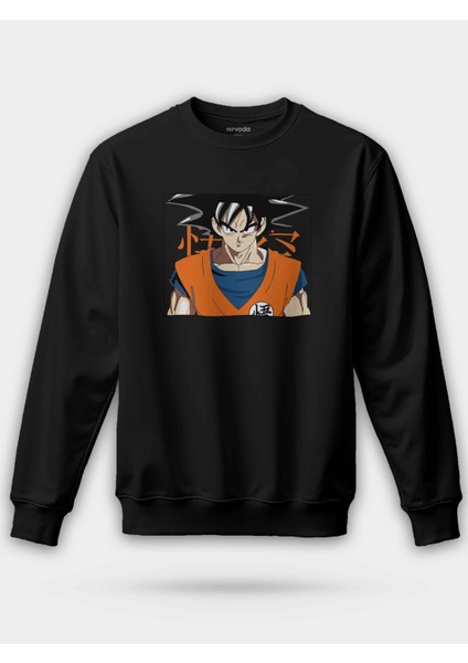 Goku Çerçeve Unisex Regular Sweatshirt