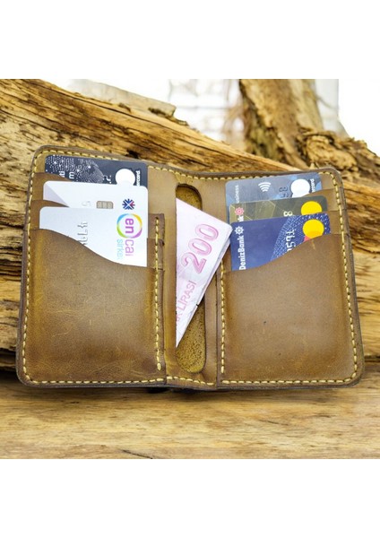 Cy Leather Monar Camel Hakiki Deri El Yapımı Büyük Erkek Cüzdanı fiyatları