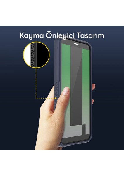 Huawei Mate 10 Lite Kılıf Elde Tutma Kolaylıkla Kaydırmaz Kenar Line Dizayn Optietnik Kapak
