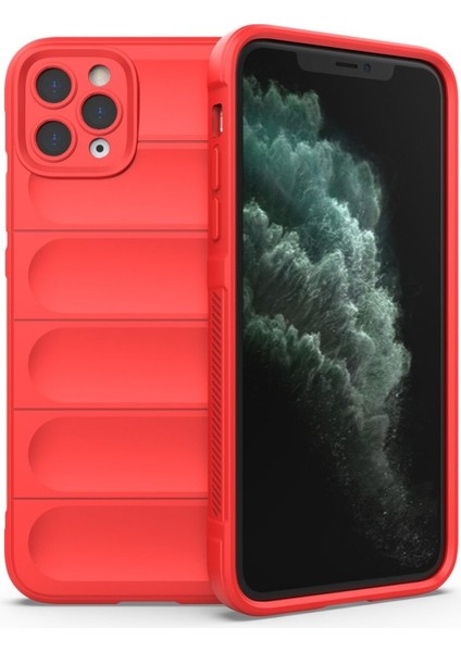 Apple iPhone 11 Pro Max Kılıf Elde Tutma Kolaylıkla Kaydırmaz Kenar Line Dizayn Optietnik Kapak