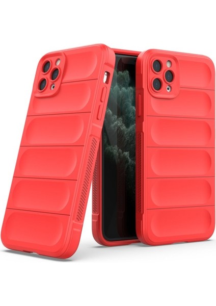 Apple iPhone 11 Pro Max Kılıf Elde Tutma Kolaylıkla Kaydırmaz Kenar Line Dizayn Optietnik Kapak