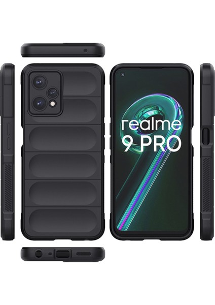 Realme 9 Pro 5g Kılıf Elde Tutma Kolaylıkla Kaydırmaz Kenar Line Dizayn Optietnik Kapak
