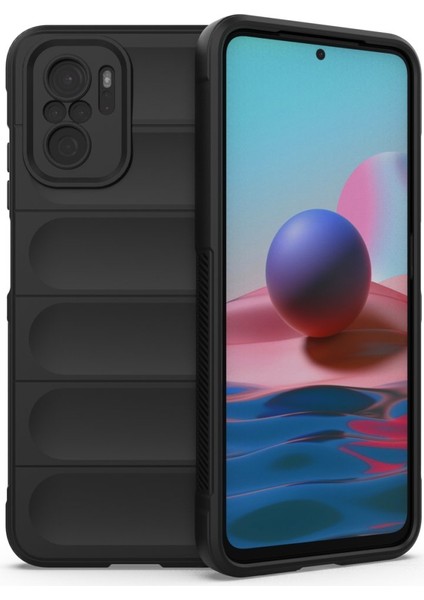 Xiaomi Redmi Note 10 Kılıf Elde Tutma Kolaylıkla Kaydırmaz Kenar Line Dizayn Optietnik Kapak