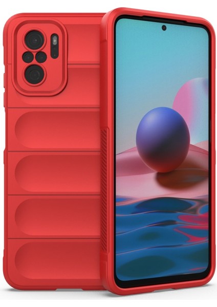 Xiaomi Redmi Note 10S Kılıf Elde Tutma Kolaylıkla Kaydırmaz Kenar Line Dizayn Optietnik Kapak