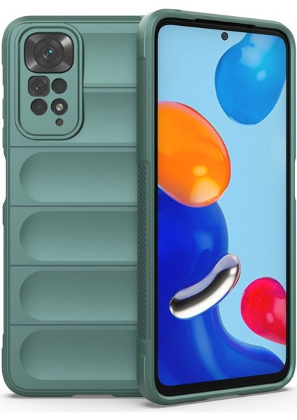 Xiaomi Redmi Note 11S Kılıf Elde Tutma Kolaylıkla Kaydırmaz Kenar Line Dizayn Optietnik Kapak