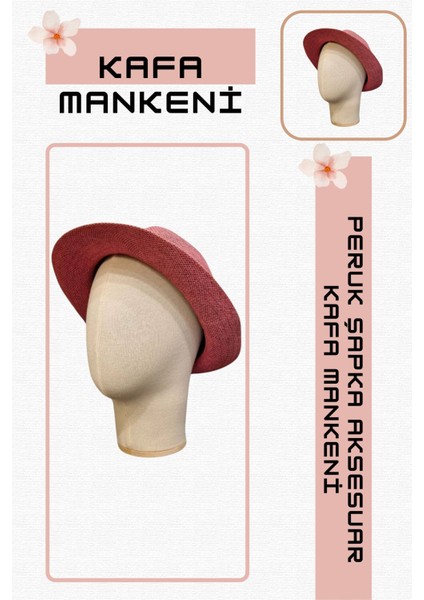 Bayan kumaş kaplı kafa mankeni