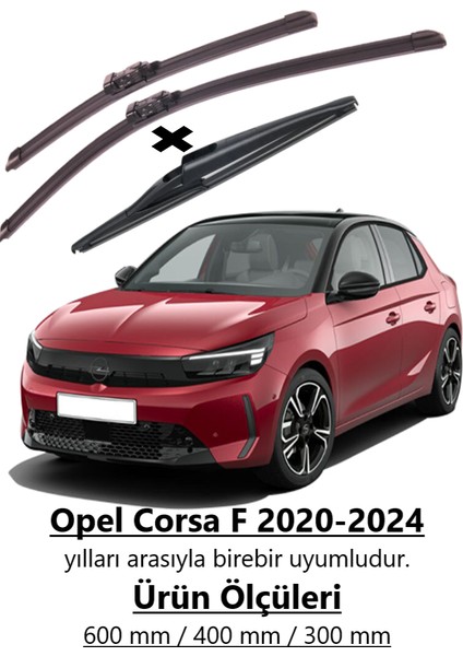 Opel Corsa F 2020-2024 Ön ve Arka Silecek Takımı