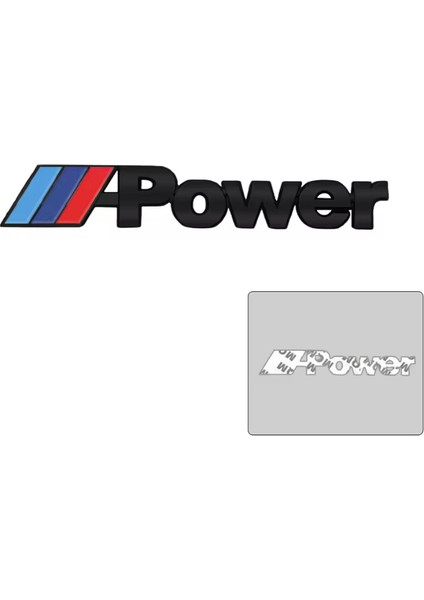 M Power 3D Metal Stıcker Bmw Güç Rozet Araba Aksesuarı