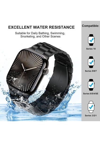 Apple Watch 6 7 8 9 10 Se Ultra Uyumlu Kordon 44 45 46 49MM Paslanmaz Çelik Metal Kayış indirimleri