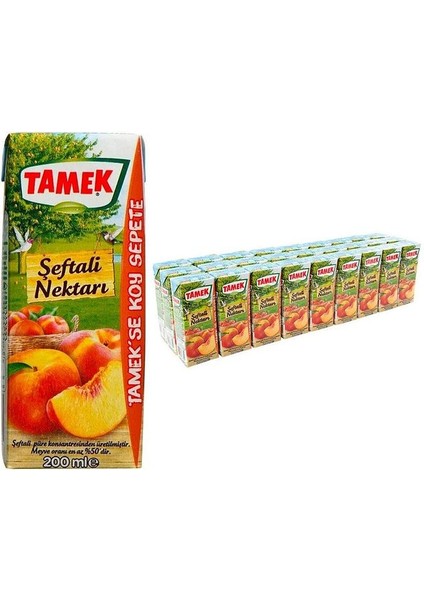 Şeftali Nektarı 200 ml x 27 Adet