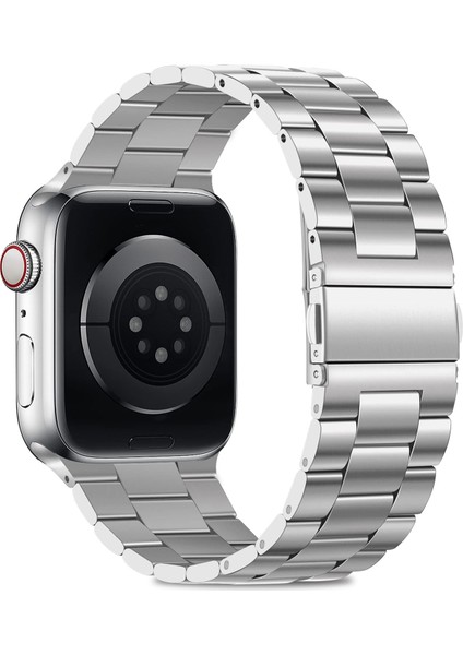 Apple Watch 2 3 4 5 6 7 8 Se Ultra Uyumlu Kordon 38 40 41MM Paslanmaz Çelik Metal Kayış modelleri