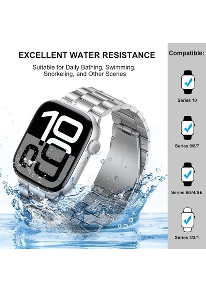 Apple Watch 2 3 4 5 6 7 8 Se Ultra Uyumlu Kordon 38 40 41MM Paslanmaz Çelik Metal Kayış indirimleri