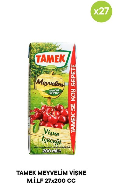 Meyvelim Vişne Meyve Suyu 27X200 ml