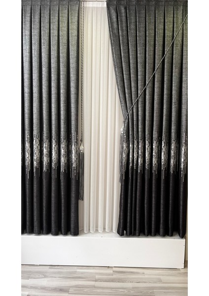 Pano Fon Perde Antrasit Gümüş(Tek Kanat) fiyatları